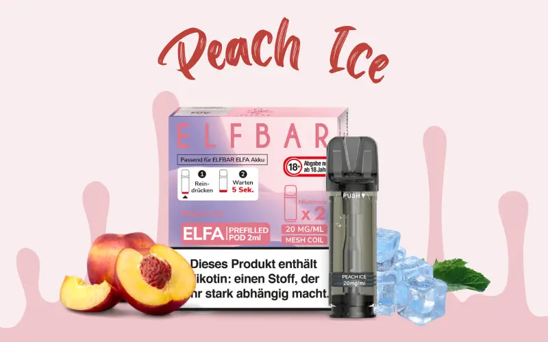 ELFBAR Bester Geschmack 2024 Top 5 Elf Bar Pods Peach Ice