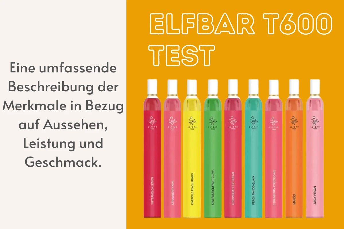 ELFBAR T600 Test: Sechs herausragende Produkt-Highlights