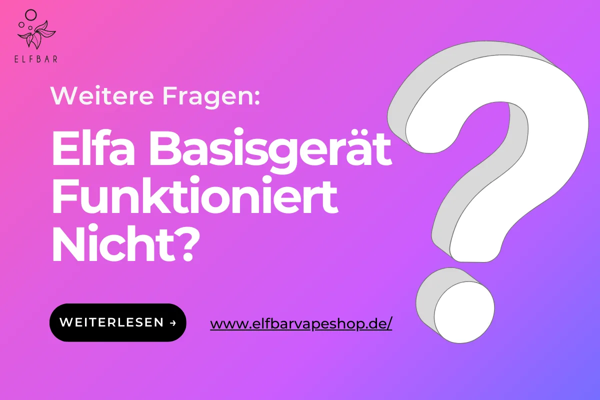 Elfa Basisgerät Funktioniert Nicht