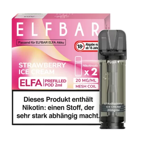 Strawberry Ice Cream ELFBAR ELFA Pods