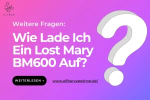 Wie Lade Ich Ein Lost Mary BM600 Auf?