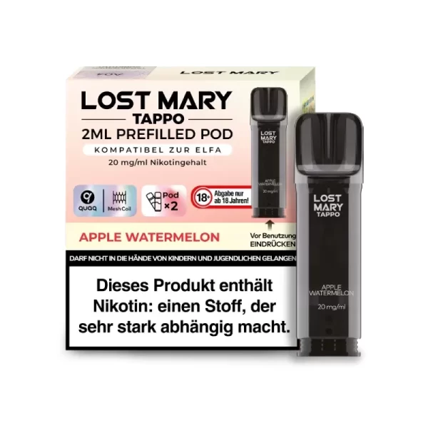 apple watermelon Lost Mary Tappo Pods