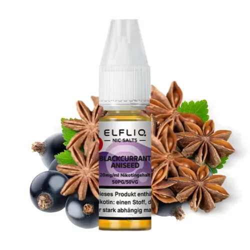 Blackcurrant Aniseed ELFBAR Elfliq 10ml Nikotinsalz Liquid 20mg