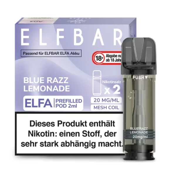 blue razz lemonade ELFBAR ELFA Pods