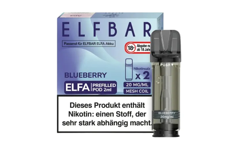 blueberry ELFBAR ELFA Pods flavour