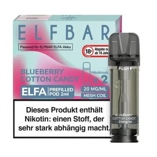 blueberry cotton candy ELFBAR ELFA Pods