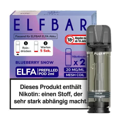 blueberry snow ELFBAR ELFA Pods