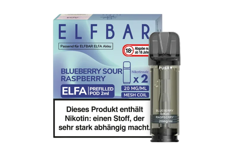 blueberry sour raspberry Elf Bar Elfa Pod flavour