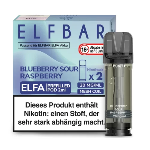 blueberry sour raspberry ELFBAR ELFA Pods