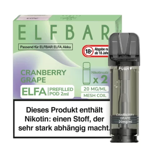 cranberry grape ELFBAR ELFA Pods