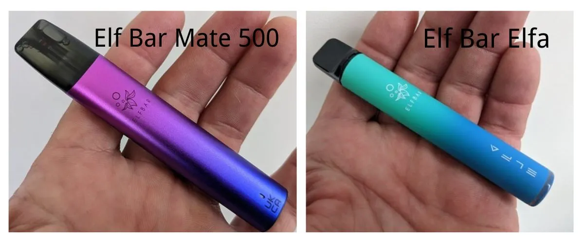 Elf Bar Mate 500 vs Elfa: Design und Aussehen