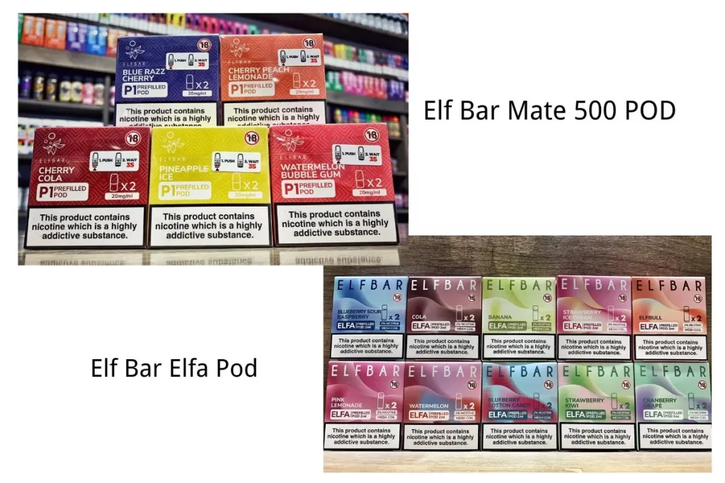 Elf Bar Mate 500 vs Elfa:Geschmack