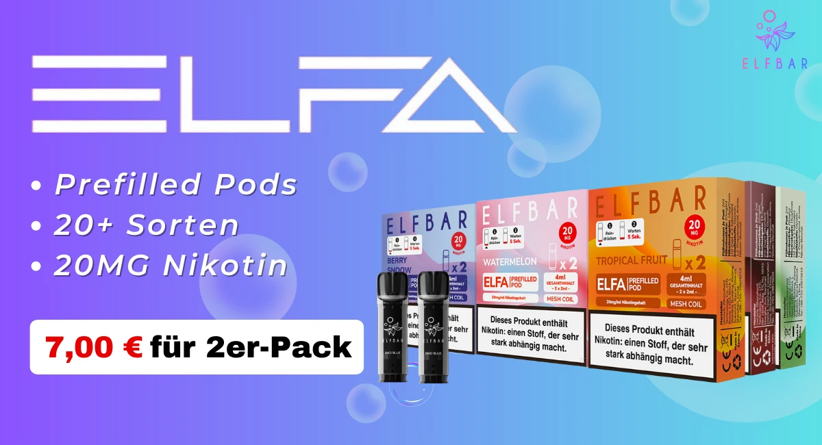 ELFBAR Elfa Prefilled Pods Germany