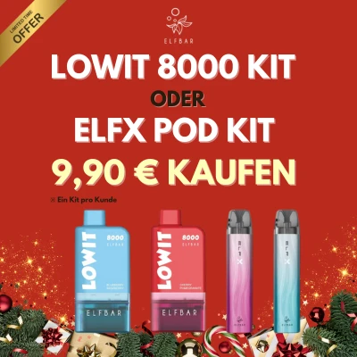 ELFBAR Lowit Kit ELFX Kit Christmas Sale Germany