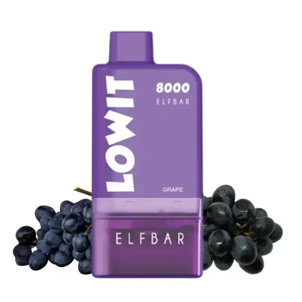 grape ELFBAR LOWIT 8000 Starter Kit