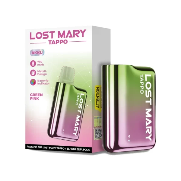 green pink Lost Mary Tappo Pod Kit