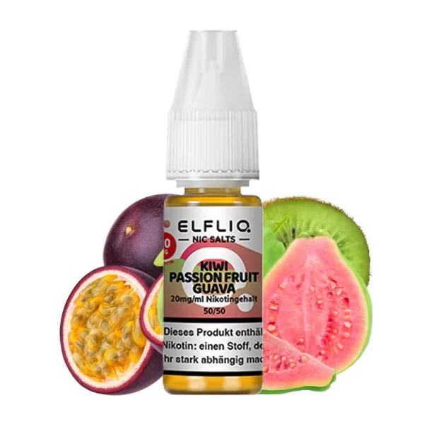 Kiwi Passion Fruit Guava ELFBAR Elfliq 10ml Nikotinsalz Liquid 20mg