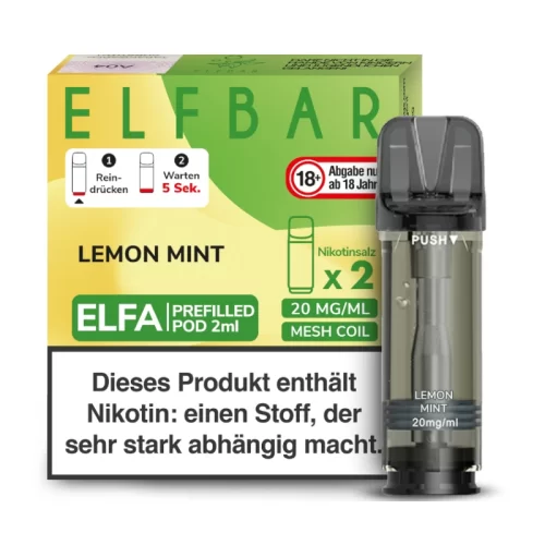 lemon mint ELFBAR ELFA Pods