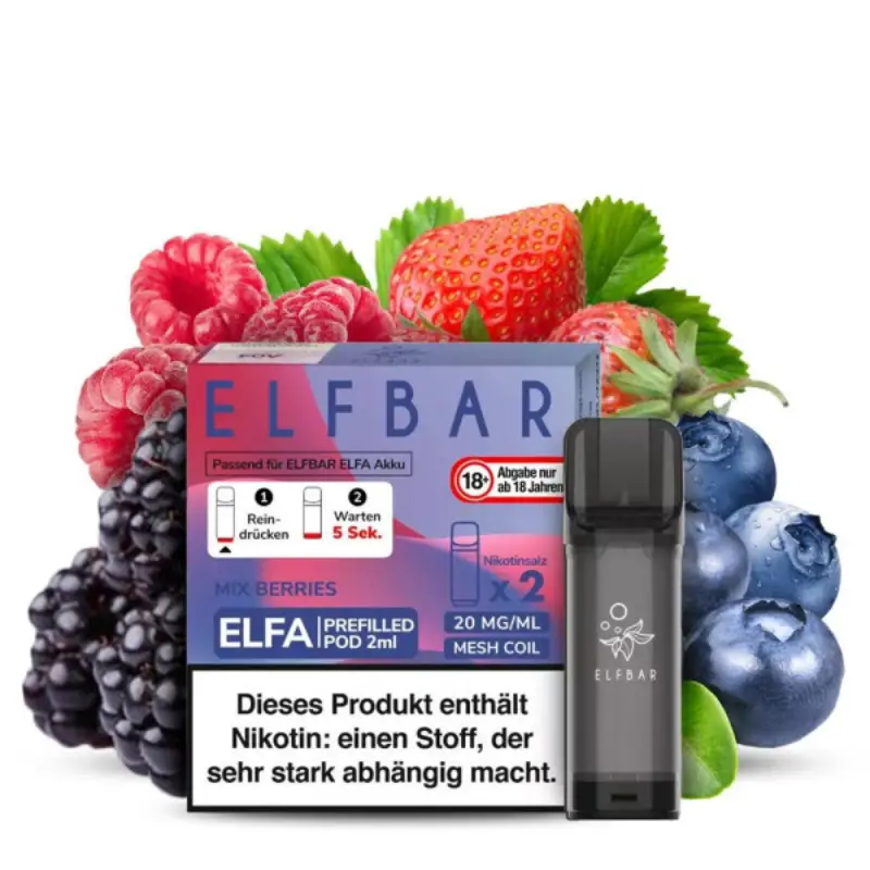 mix berries ELFA Pods best flavours