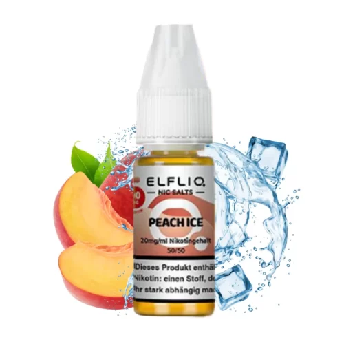 Peach Ice ELFBAR Elfliq 10ml Nikotinsalt Liquid 20mg