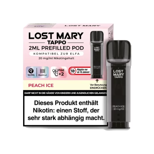 peach ice Lost Mary Tappo Pods