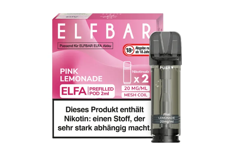 pink lemonade ELFBAR ELFA Pods flavour