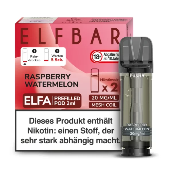 raspberry watermelon ELFBAR ELFA Pods