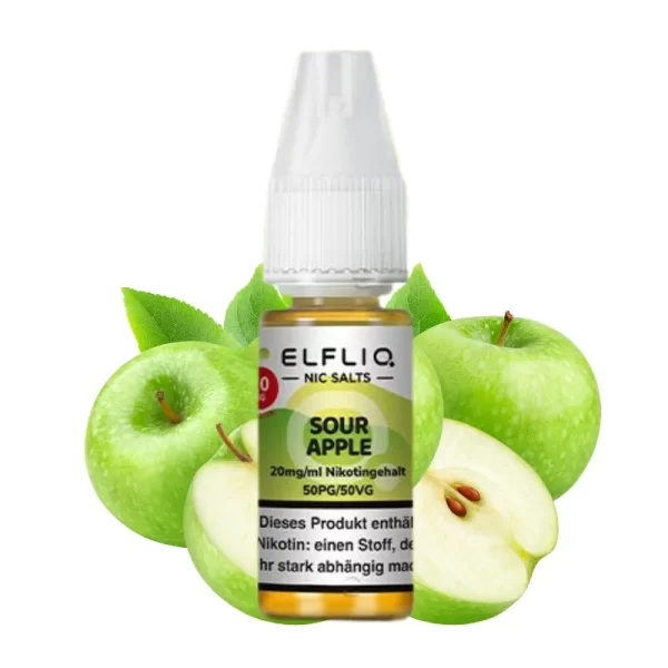 Sour Apple ELFBAR Elfliq 10ml Nikotinsalz Liquid 20mg