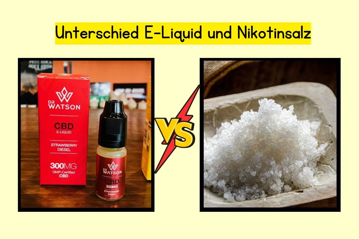 Unterschied E-Liquid und Nikotinsalz: Was ist besser für dich?