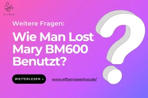 Wie Man Lost Mary BM600 Benutzt?